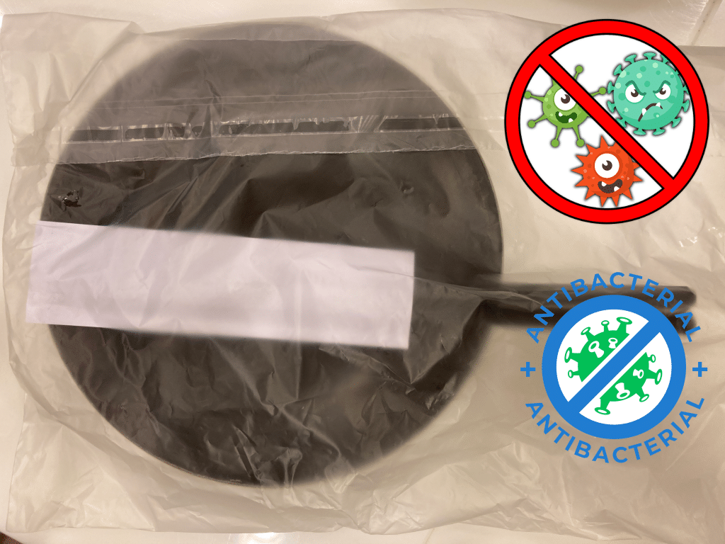 ตัวอย่างการใช้งานถุงพลาสติกเพื่อป้องกันเชื้อโรค
